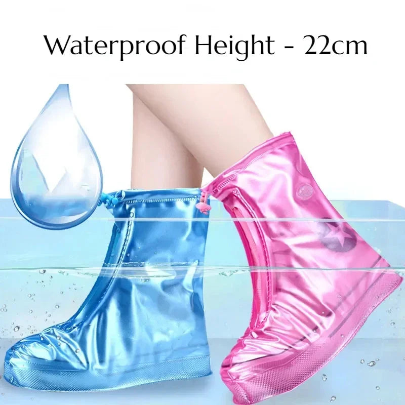 Waterproof Shoe Covers - Non-Slip Reusable Rain & Snow Boot Protectors for Men & Women