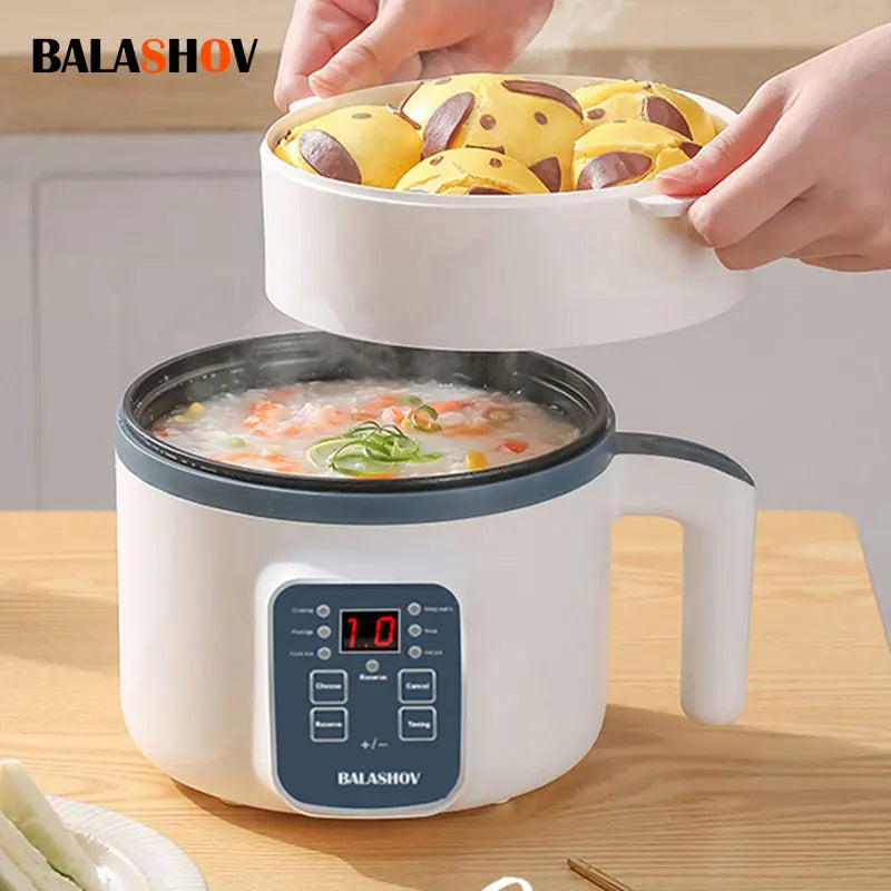 BALASHOV Mini Electric Rice Cooker - Multi-Function Steamer & Cooker