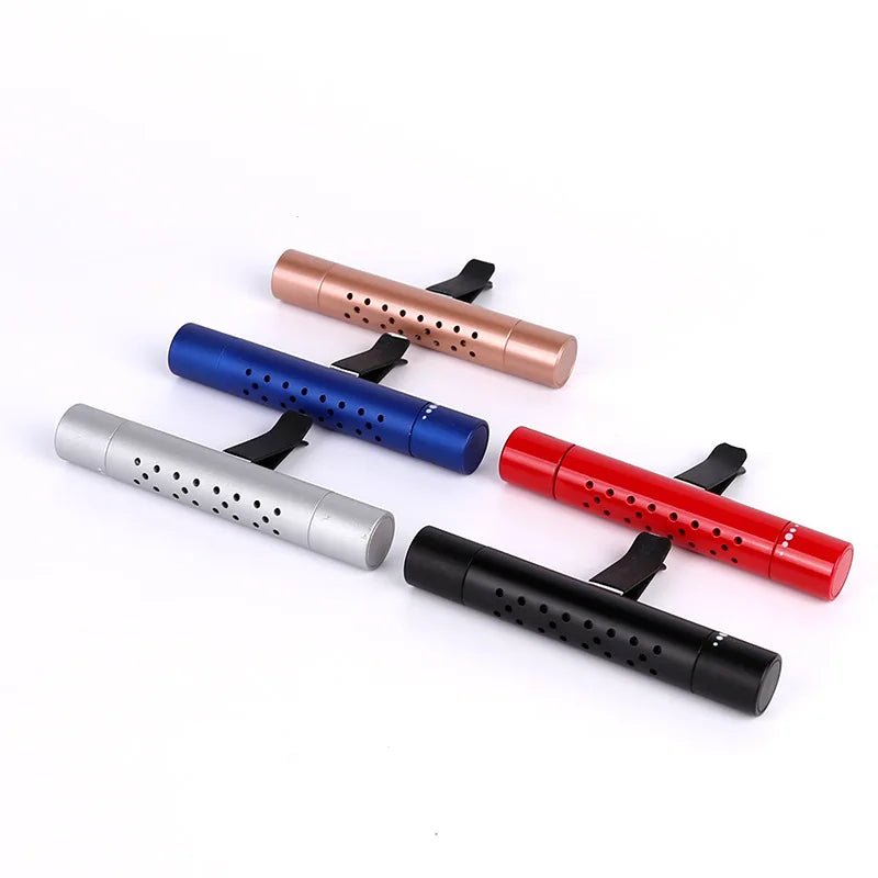 Premium Car Air Vent Freshener - Lemon Scent Perfume Clip for Girls