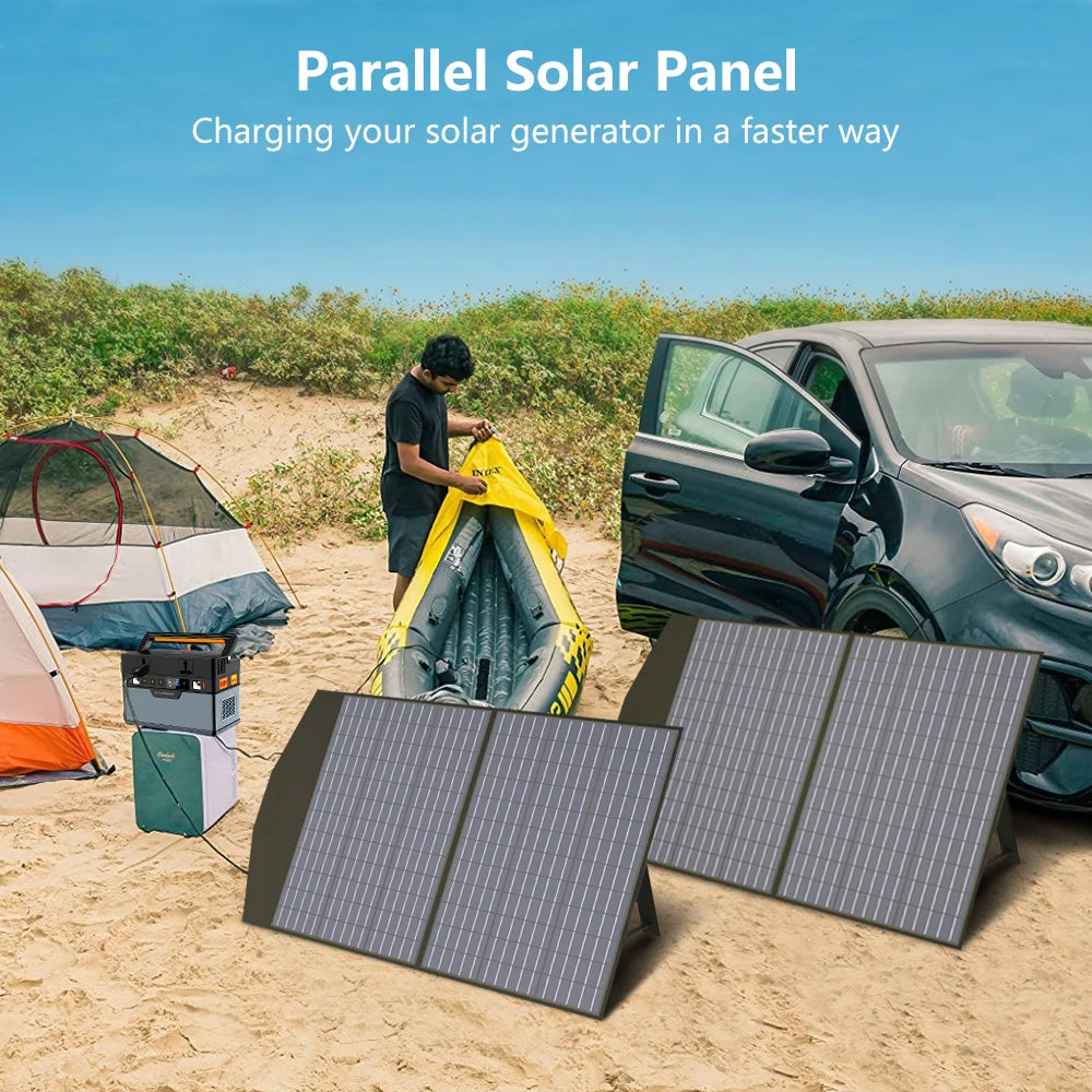ALLPOWERS SP027 Foldable Solar Panel - 100W/200W Portable Solar Charger for Camping & Emergency Power