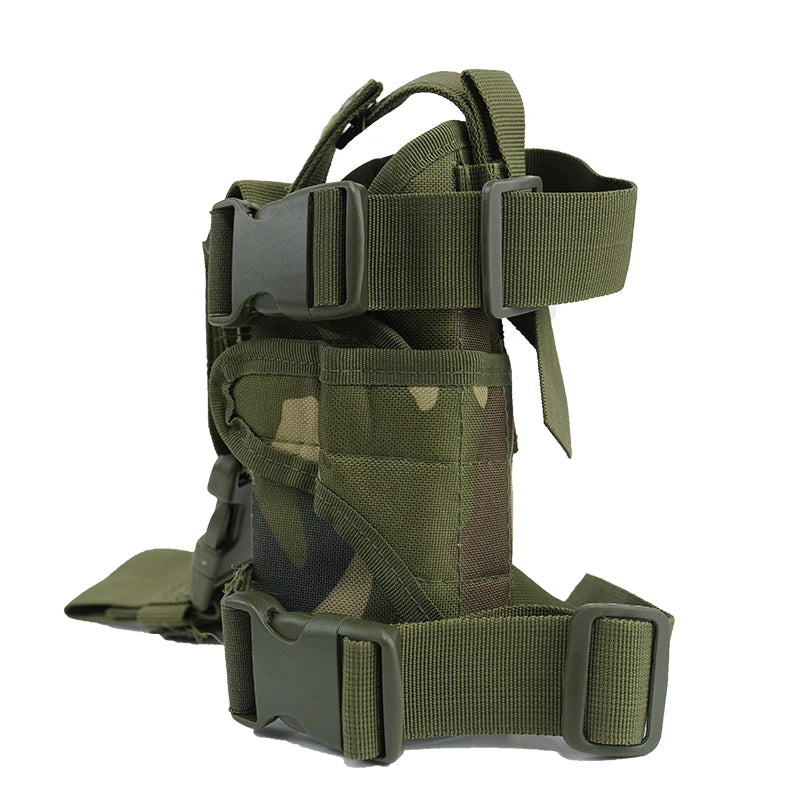 Universal left and right pistol holster tactical tornado leg style thigh holster hunting air gun General pistol clip bag