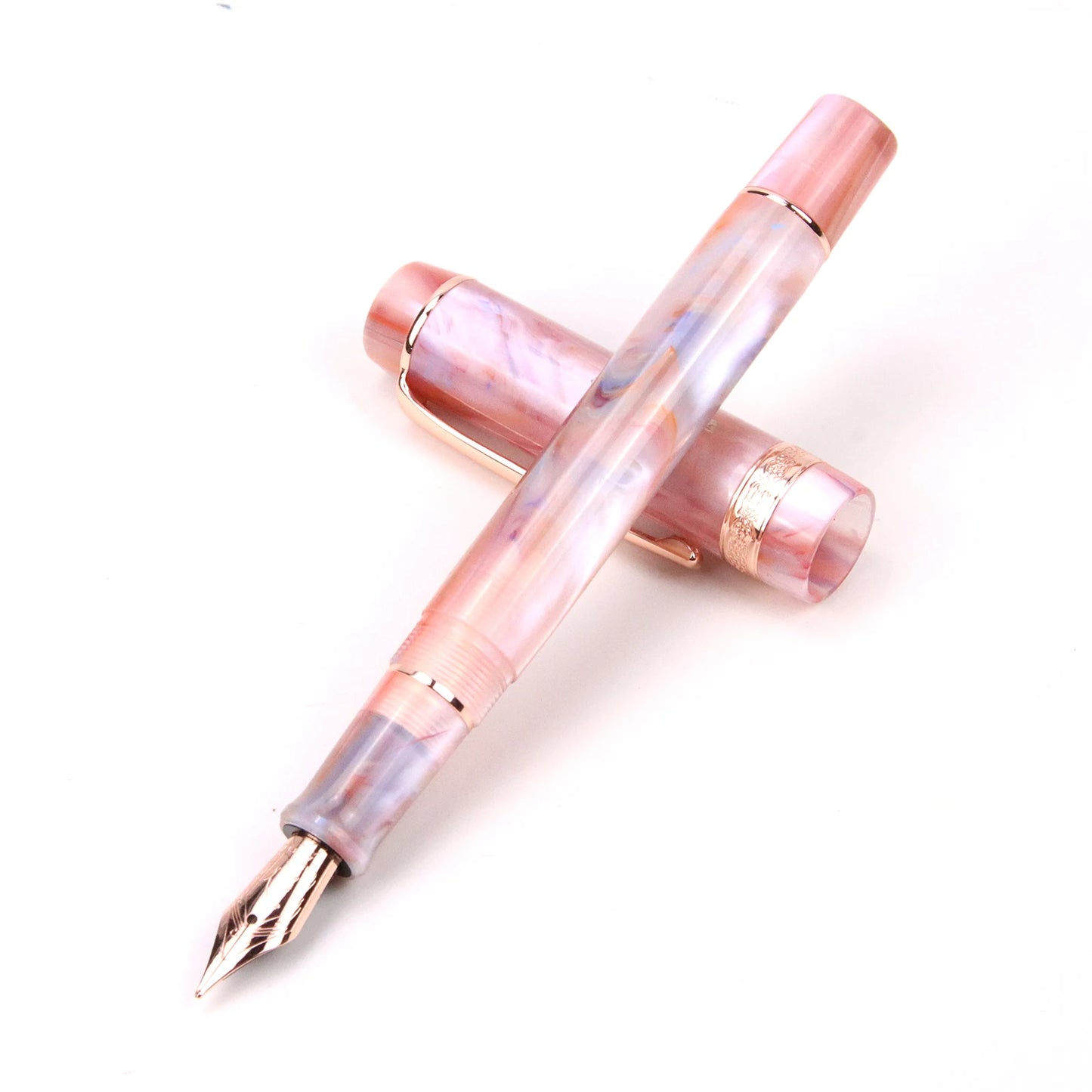 Kaigelu 316A Fountain Pen saffron Acrylic Celluloid Iridium EF F M Nib Classic Pen exquisite Marble Business Ink gifts Pens