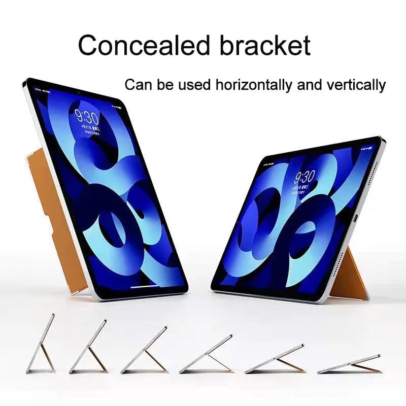 Universal Fold Case Tablet Cover Ultra Slim Case Tablet Shell Foldable Stand Smart Back Case for iPad Ultra Slim Hold Protective