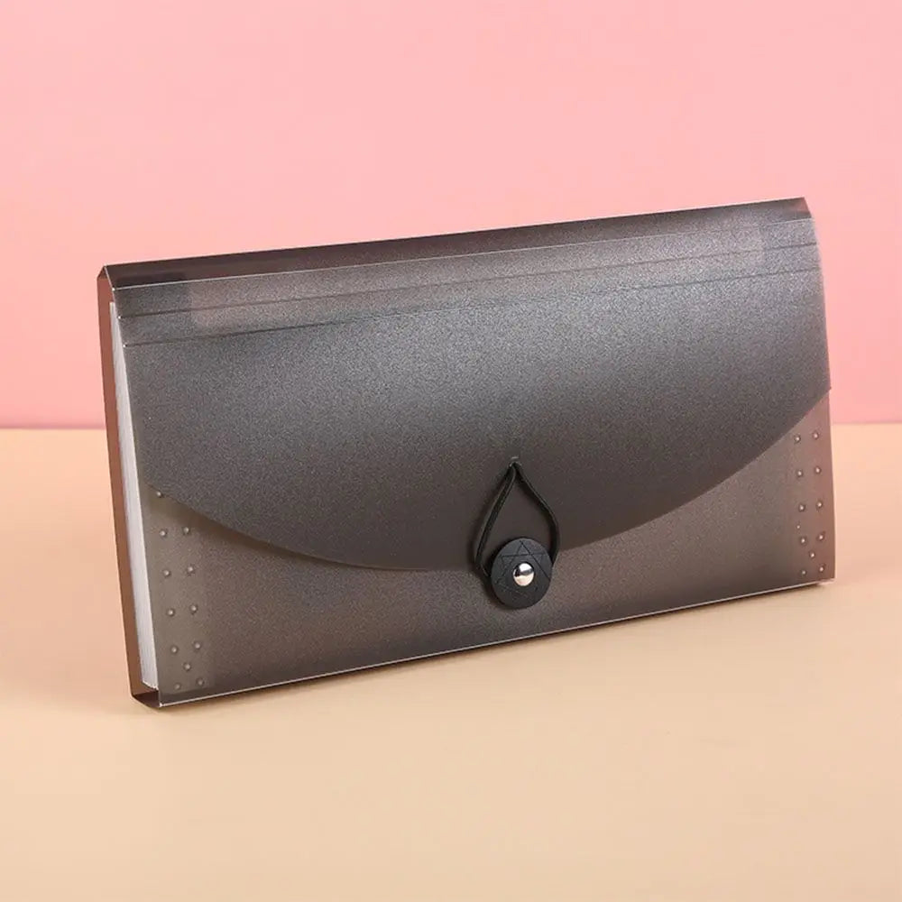 Expanding File Folder 13 Pockets Accordion File Folder Expandable Plastic Business Document Organizer Card Ticket File Storage
