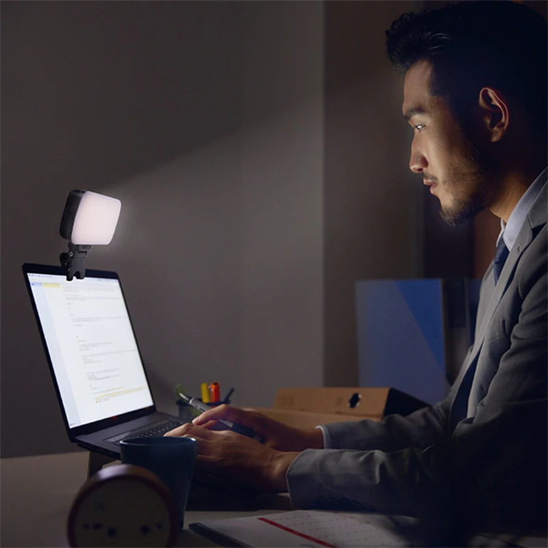 Premium Pocket LED Selfie Light - Clip-On Ring Flash for Phones & Laptops