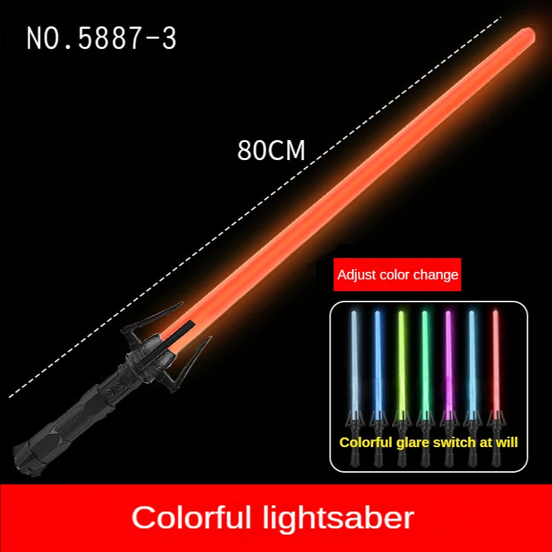 Premium RGB Lightsaber - 7 Color Changing LED Laser Sword with Sound