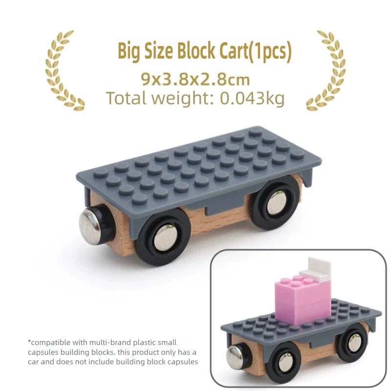 Kids Railway Toys Wooden Train Track Accessories Universal Plastic Blocks Clips Connectors Adapters fit for Brand Wooden Tracks