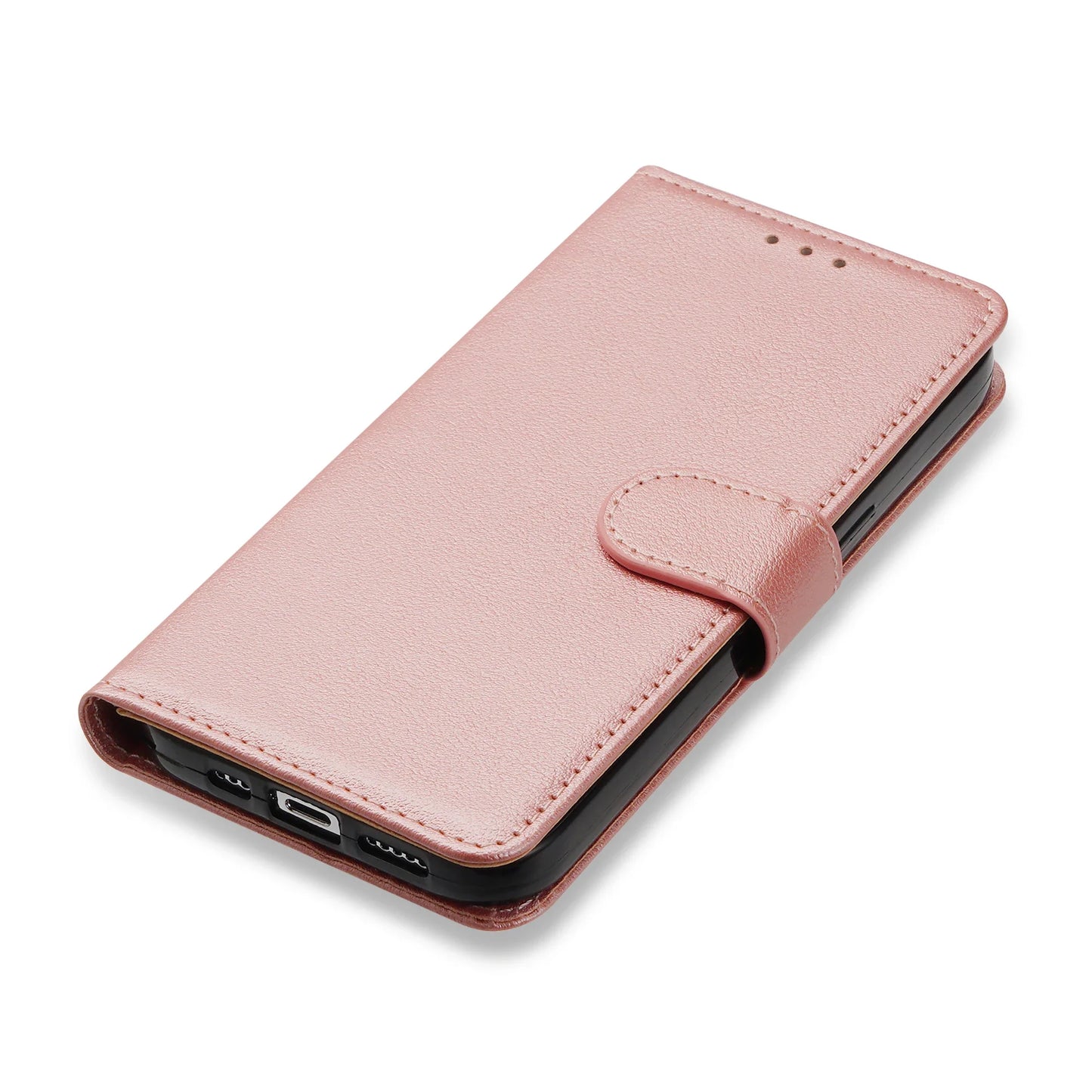 Premium Leather Wallet Case - Flip Stand Cover with Card Slots for iPhone