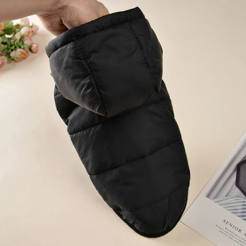 Pet Dog Jacket Coat For Small Medium Dogs Cats Winter Warm Fleece Hooded Clothes With D-ring French Bulldog Chihuahua Clothing