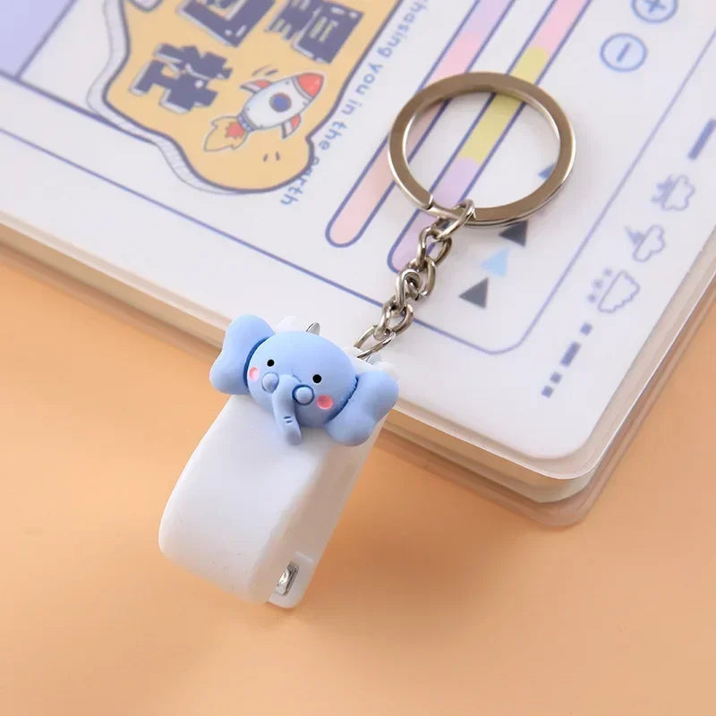 Mini Stapler Keychain - Kawaii Animal Design Portable Stapler for Students & Office
