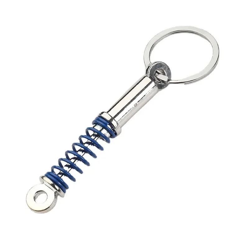 Automotive Gear Head Keychain - Speed Gearbox Keyring with Turbo Hub & Brake Disc Design