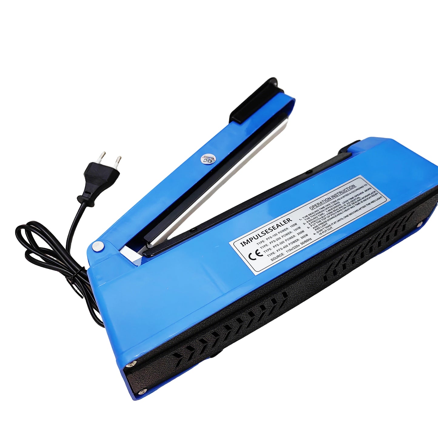 F300 30cm Manual Impulse Sealer Heat Plastic Bag Sealing Machine 300mm Manual Heat Seal Machine Household Pouch Aluminum