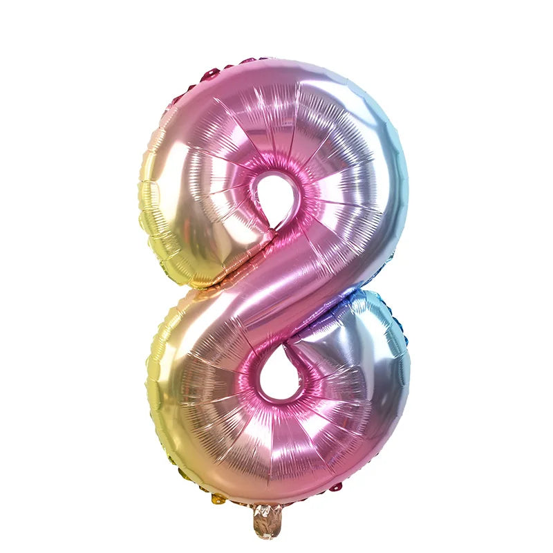 Number Balloons with Confetti Mermaid Balloons for Girls Birthday Party Decorations 1 2 3 4 5 6 7 8 9 Years Old Birthday Decor