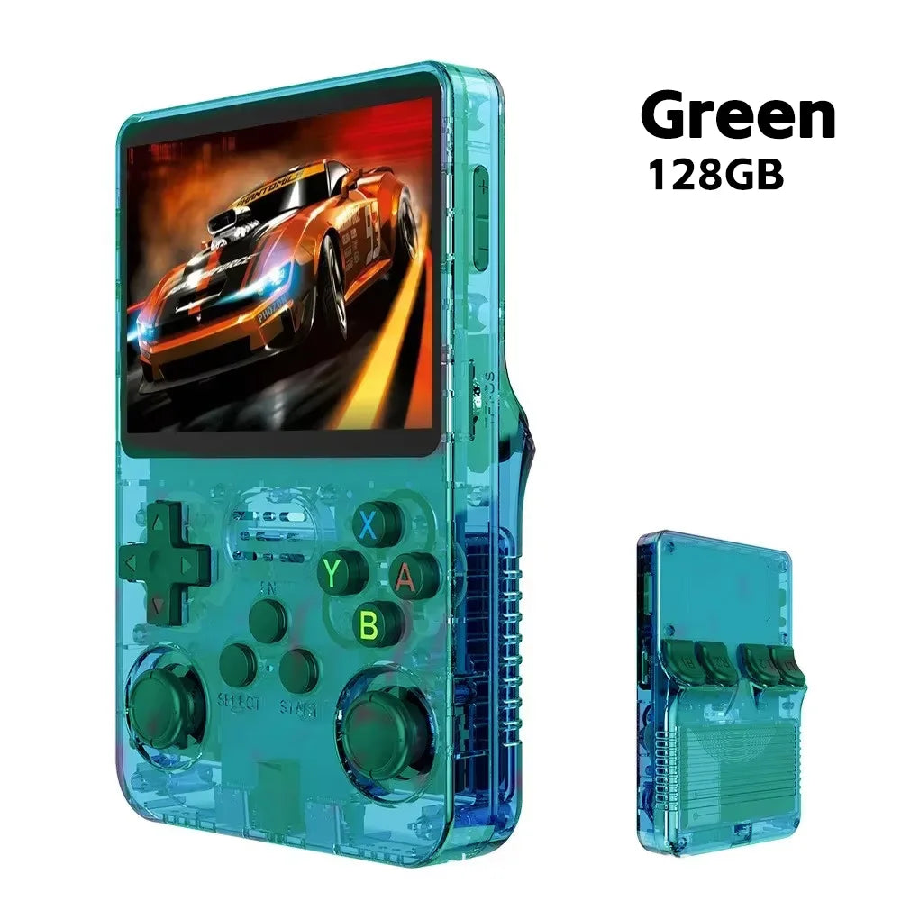 R36S Retro Handheld Gaming Console - 3.5" IPS Screen with 128GB Games