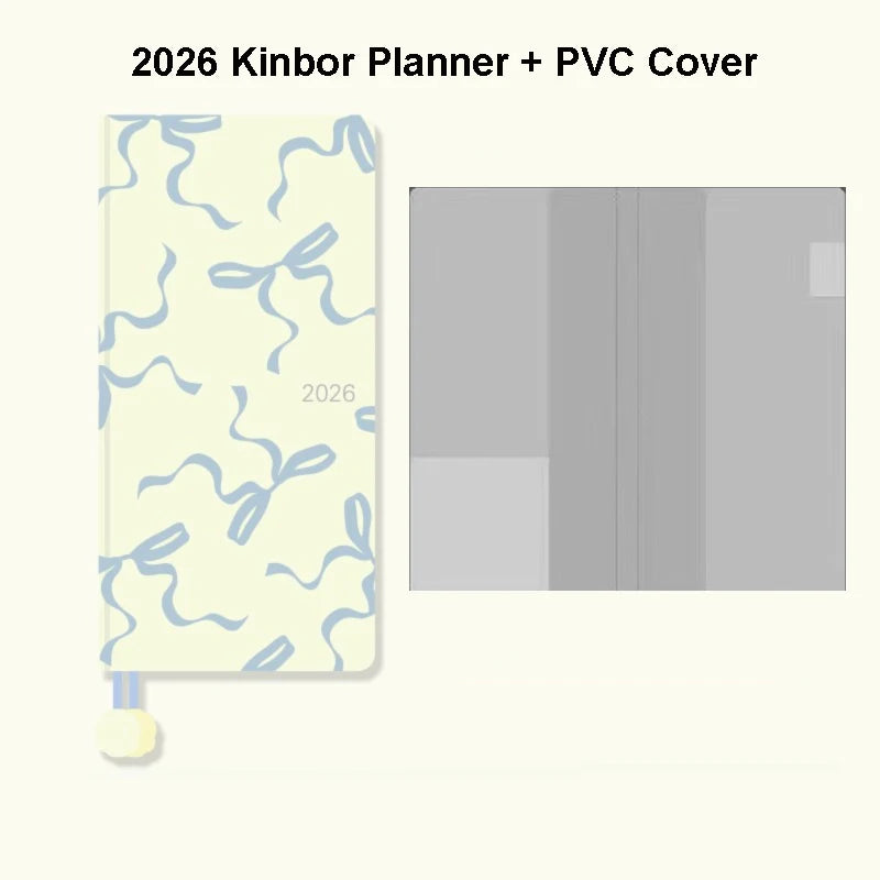 Kinbor 2026 One Page A Week Daily Time Weekly Planner Book Organizer Schedule Books Self Disciplined Punch Efficiency Manual