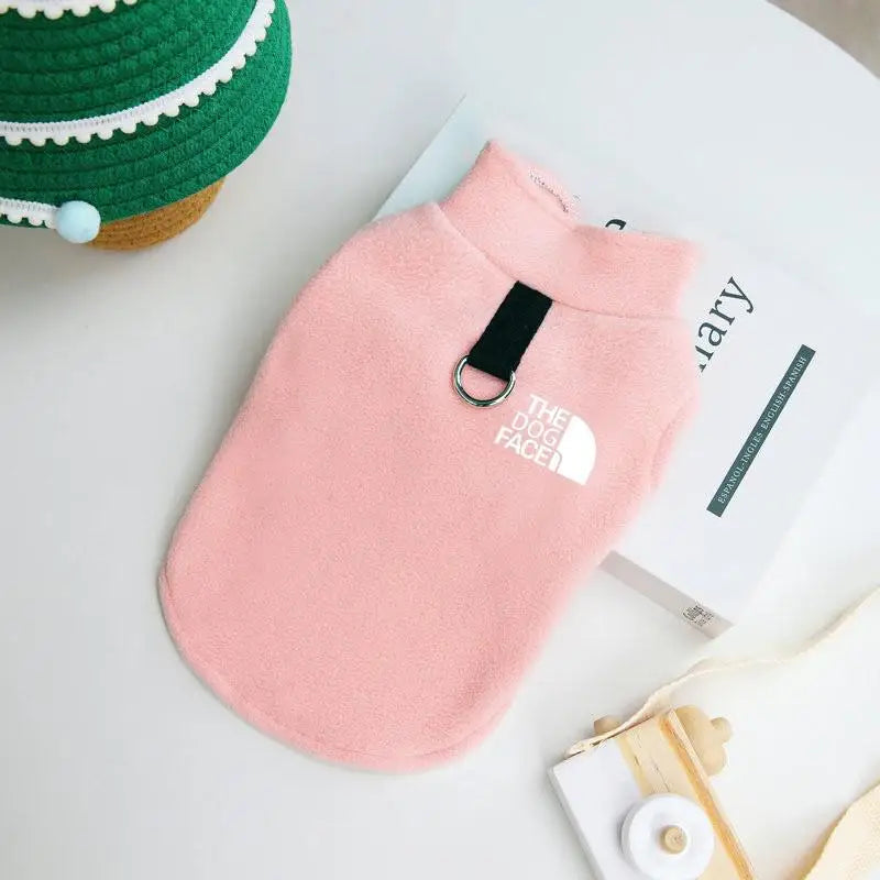 Winter Warm Dog Clothes Fleece Pet Vest Jacket Clothing With Pull Ring Fashion Pet Clothes French Bulldog Chihuahua Small Dogs