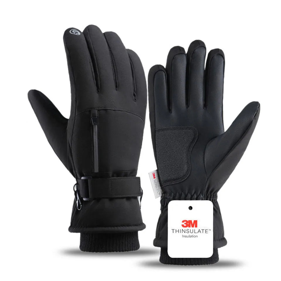 GTUBIKE 1 Pair Winter Men Women Gloves TouchScreen Waterproof Windproof Gloves Outdoor Sports Warm Cycling Snow Ski Gloves