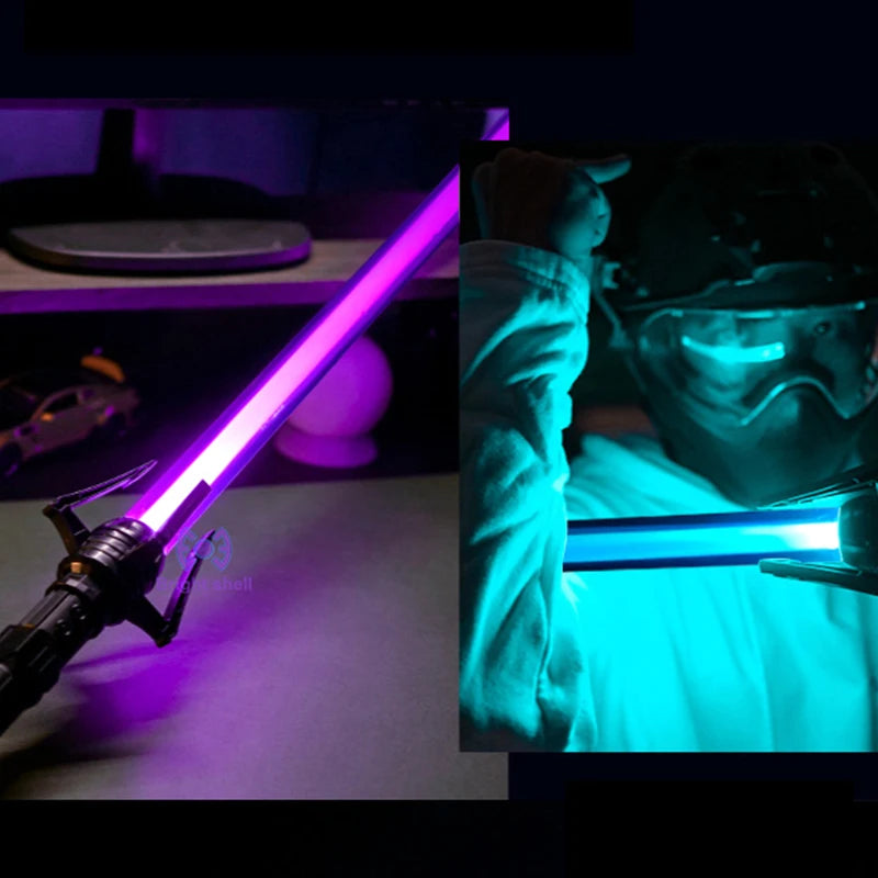 Premium RGB Lightsaber - 7 Color Changing LED Laser Sword with Sound