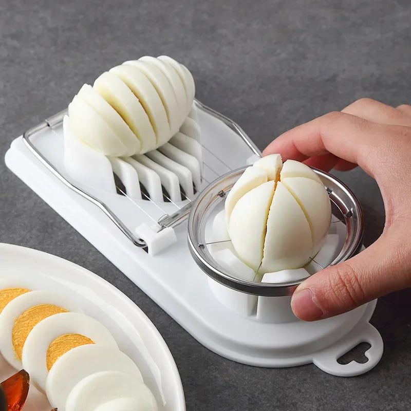 Stainless Steel Egg Slicer - Kitchen Gadget Tool
