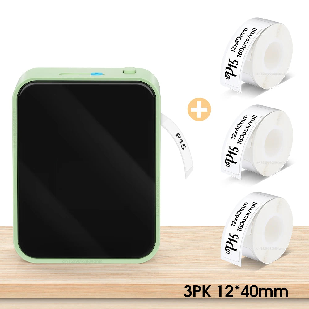 Marklife P15 Wireless Bluetooth Label Printer - Portable Thermal Sticker Maker