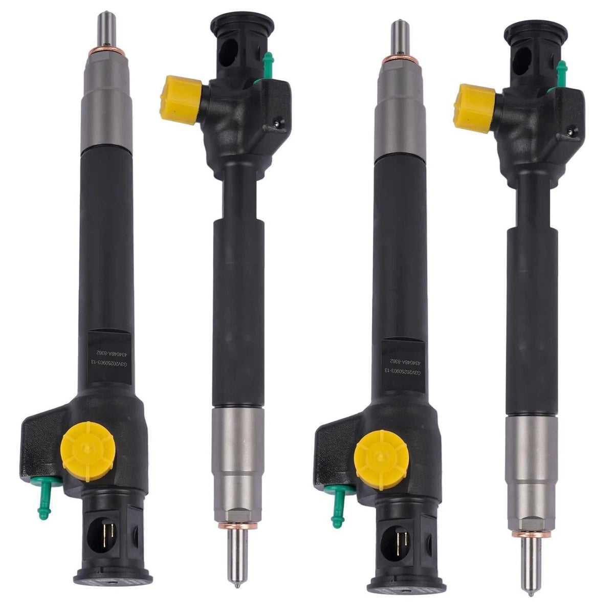 AP03 4PCS Diesel Injector for Citroen Peugeot DS Ford 2.0 TDCI BlueHDi, featuring black and silver design.