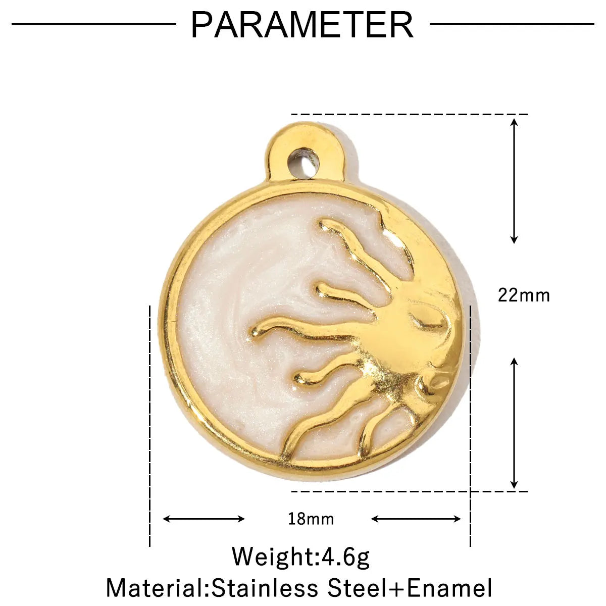 3pcs/Lot Enamel Elephant Hamsa Hand Stainless Steel DIY Charms Turtle Bee Neaclace Pendant Jewelry Accessory