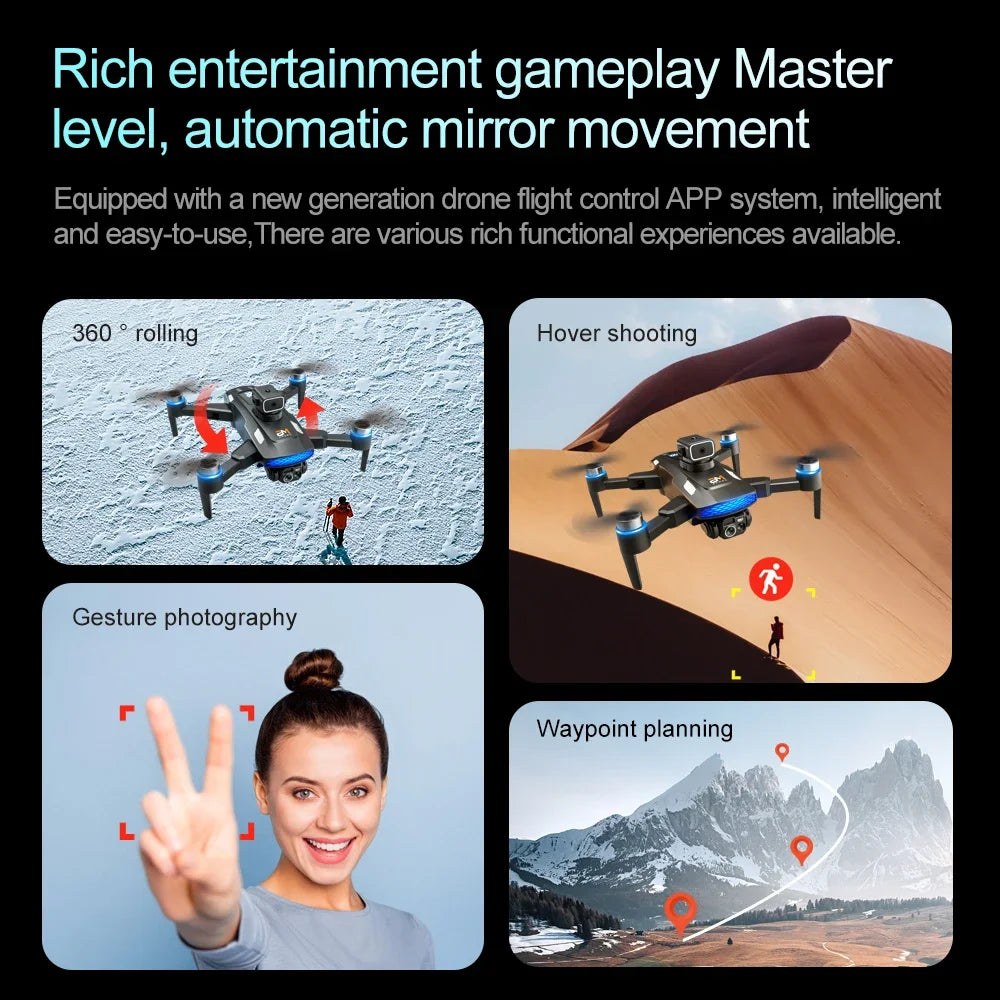 Original  M6 Drone 8K Professional HD Camera Drones 5G WIFI FPV Video 4k UAV With screen Remote control RC Quadcopter Dron