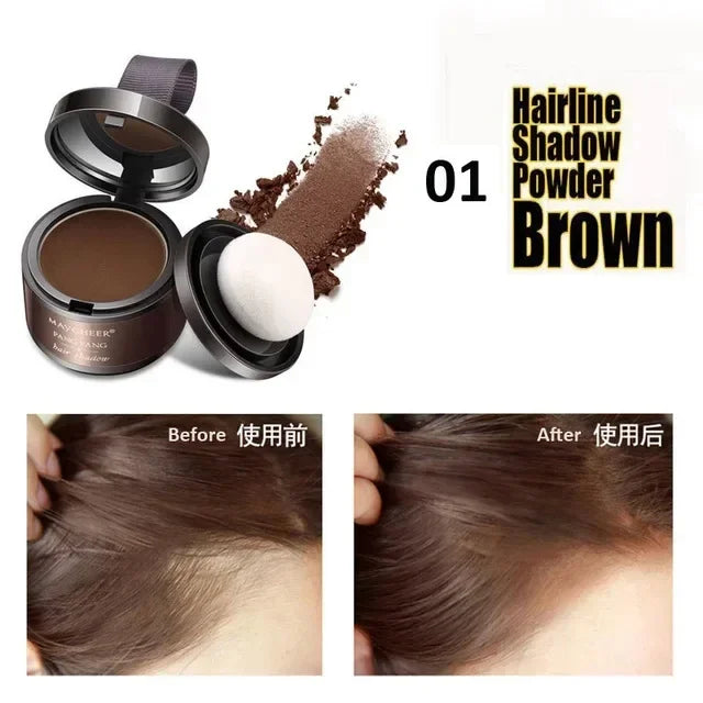 MAYCHEER Hairline Shadow Powder Hair Hair Fluffy Powder Instantly Modified Hair Edge Filled Forehead Hairline