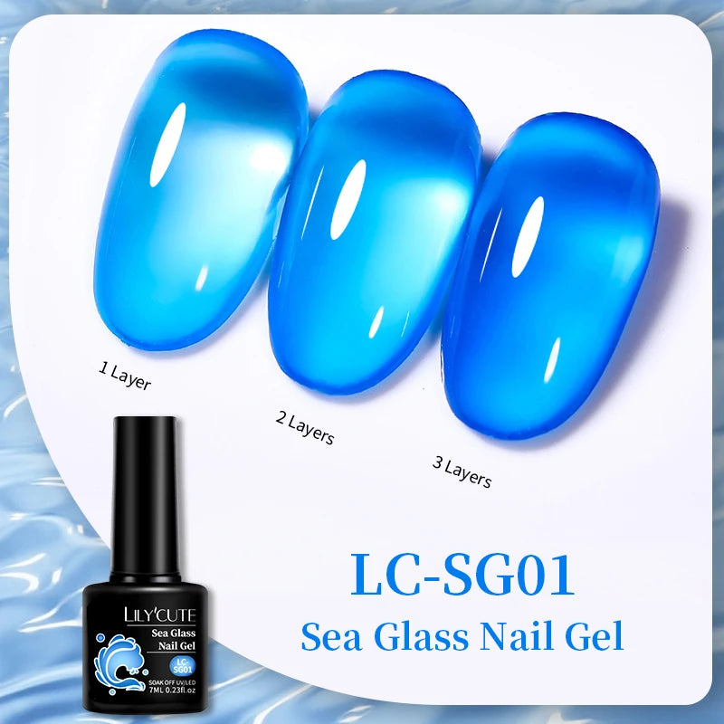 LILYCUTE Professional Gel Nail Polish - 7ml Long-Lasting UV/LED Nail Varnish