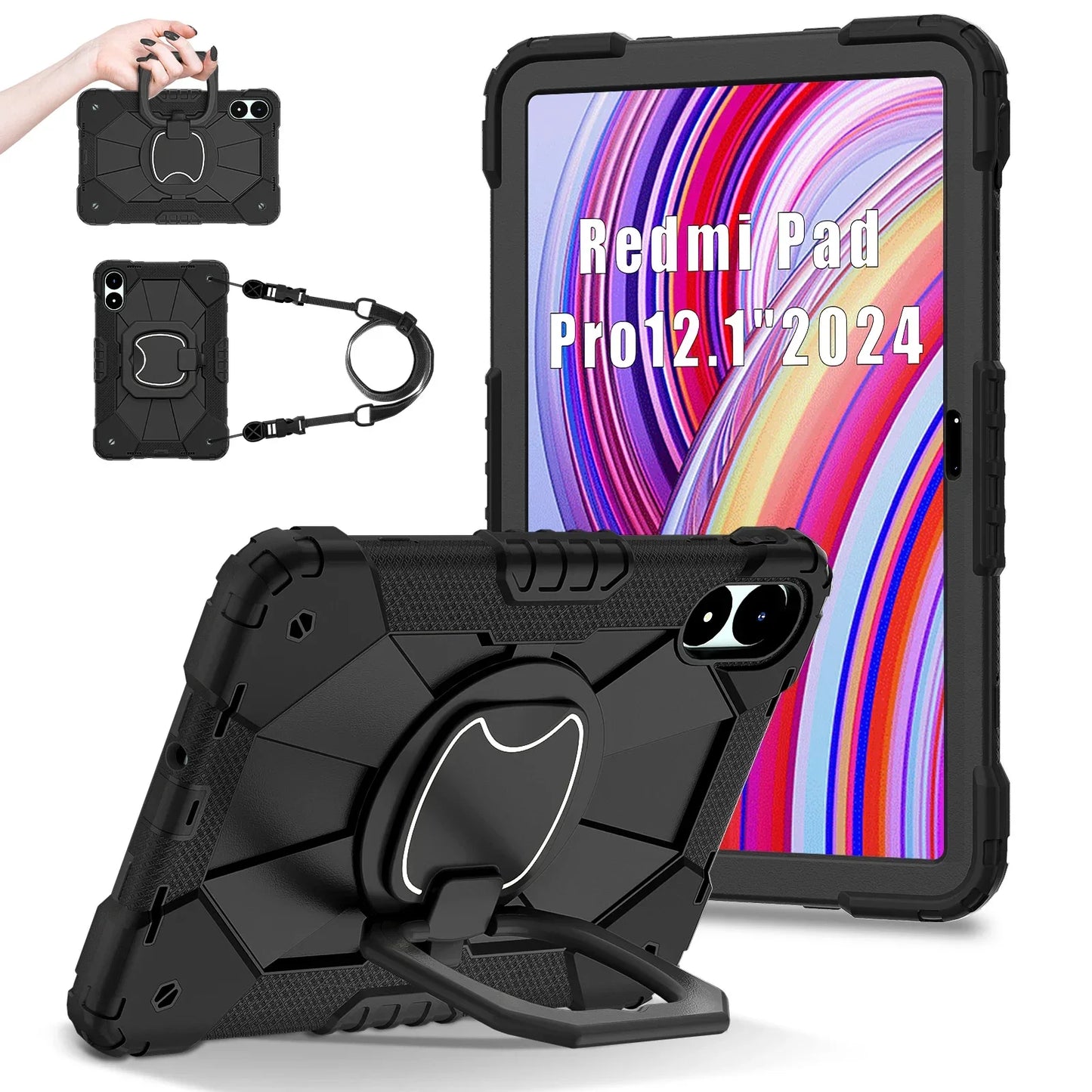 Tablet Case for Xiaomi Redmi Pad 2 11 2025 Pro 12.1inch Tablets Cases Protector Silicone Cover for Xiaomi POCO Pad 12.1 Funda