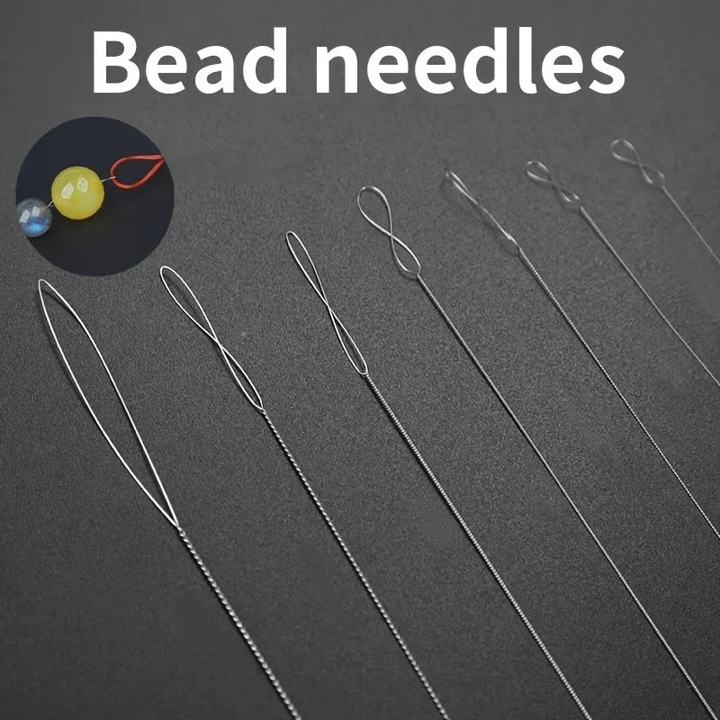 7pcs Stainless Steel Bead Needles Magical Fine Bead DIY Jewelry Making Tools  Handicrafts Bead Accessories Sturdy Durable Flexib