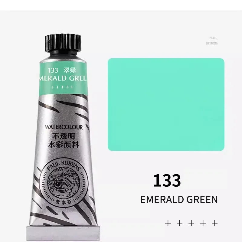 Paul Rubens 36 Colors Non-transparent Watercolor Paint Tube 15ml Professional Watercolour For Painting Anime Art Supplies