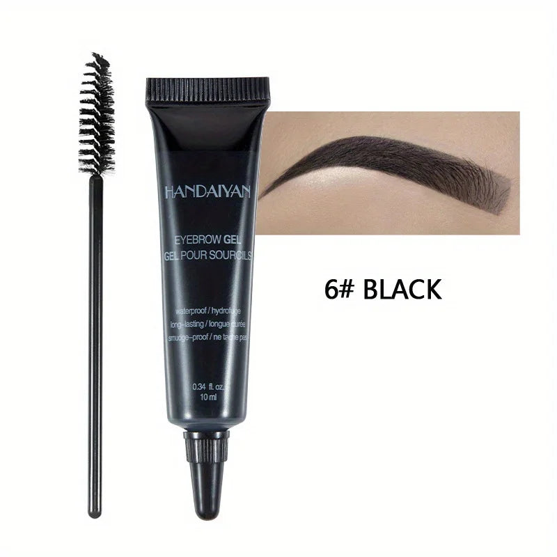 6- Color Eyebrow Gel  Waterproof Smudge Proof Styling Liquid Color Rendering Eyebrow Dye Cream