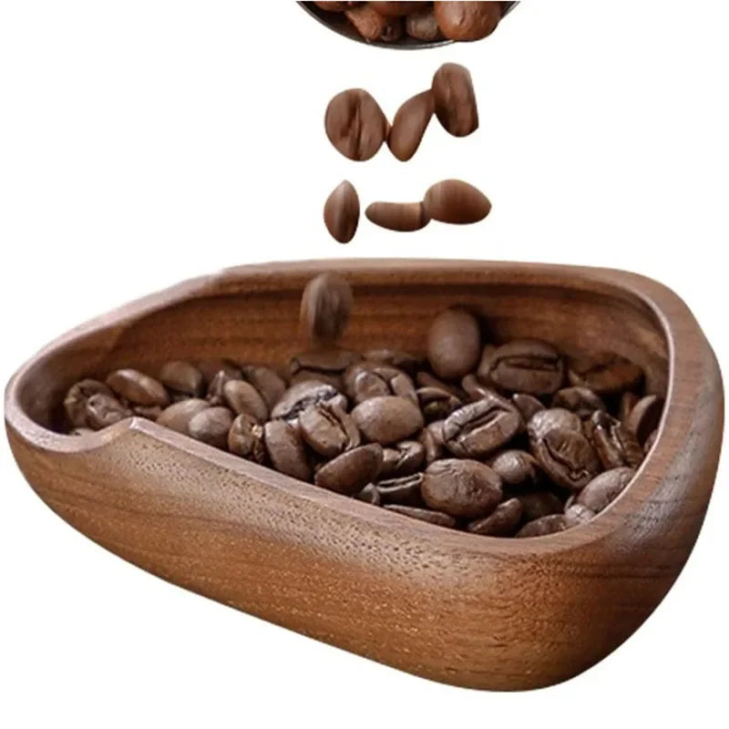 Coffee Bean Multifunctional Wooden Coffee Bean Dosing Cup and Light Spray Bottle Barista Set for Enhance Brewing Experience