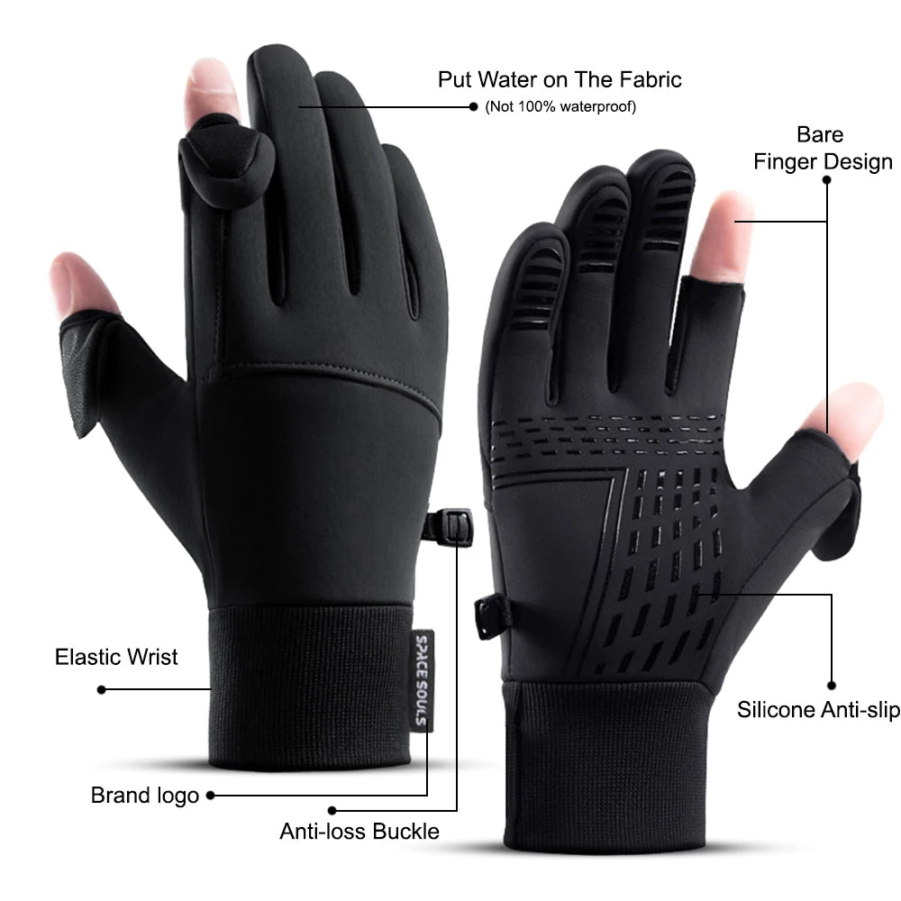 Winter Men's Women's Warm Gloves Windproof Touchscreen Gloves Outdoor Sports Running Fishing Cycling Skiing GloveS