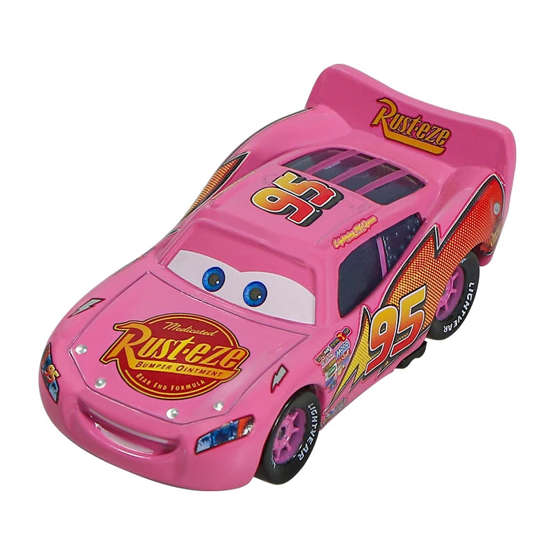 Disney Pixar No.95 Lightning McQueen Cars 2 3 Mater Frank Tractor 1:55 Diecast Vehicle Metal Alloy Boy Kid Toys Birthday Gifts