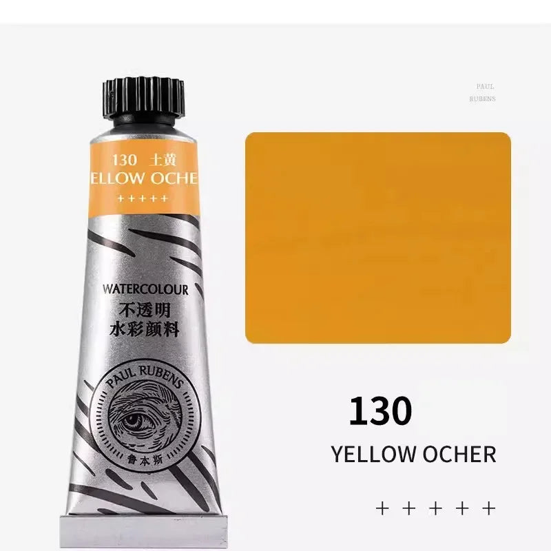 Paul Rubens 36 Colors Non-transparent Watercolor Paint Tube 15ml Professional Watercolour For Painting Anime Art Supplies