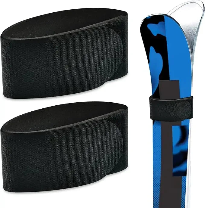 Adjustable Ski Wrap Straps Skis Band Storage Ski Fastener Tape Ski Storage Tie with Protective Pad Skis Accessories Winter Sport