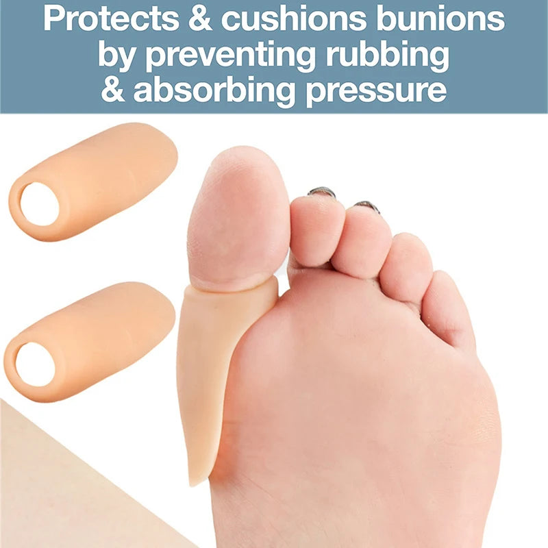 Pexmen 2/4Pcs Gel Bunion Protector Shield Bunion Pads and Cushion for Big Toe Relieve Foot Pain for Rubbing and Pressure