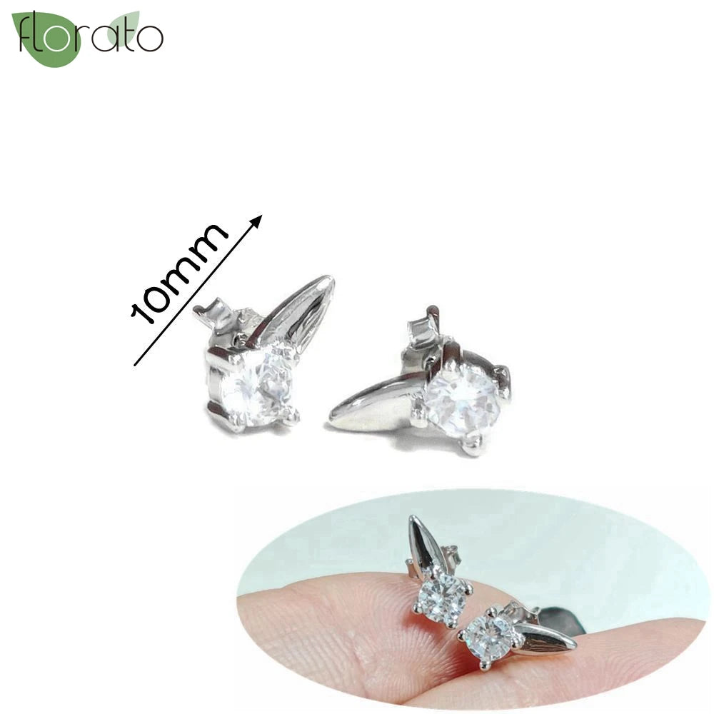 925 Silver Needle Exquisite Zircon Small Earrings Fashion Stud Earrings for Women Anti Allergy Cartilage Puncture Jewelry Gift