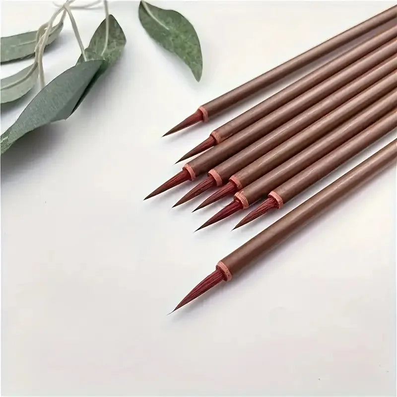 3-20pcs Detail Paint Brush Fine Pointed Tip Miniature Brushes For Acrylic Watercolor Oil Drawing Brush