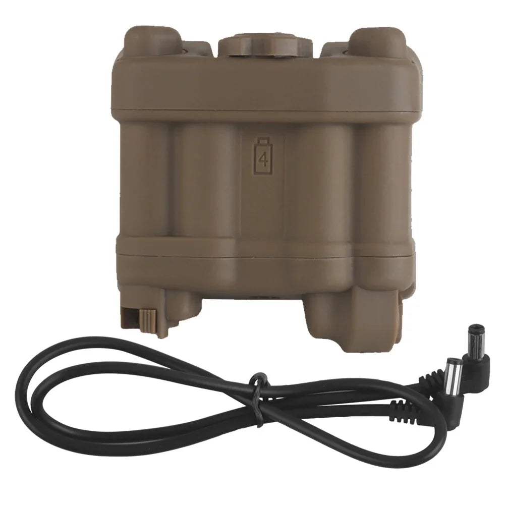 Battery Box Retention System Adjustable Helmet NVG Battery Pouch Realistic Battery Storage Holder Pack for AN/PVS31 Battery Case