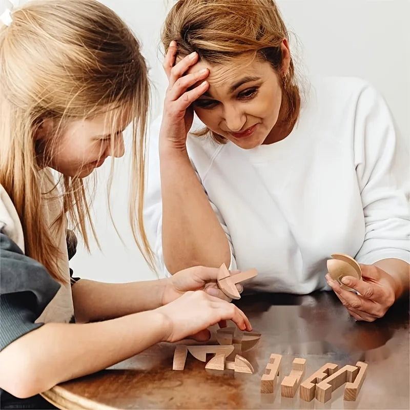 Wooden puzzle balls, home decorations for Halloween, Christmas, and Thanksgiving gifts, cultivating problem-solving skills