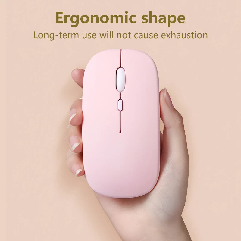 Wireless Bluetooth Mouse - Silent Ergonomic Design for Laptop, Tablet & Mobile