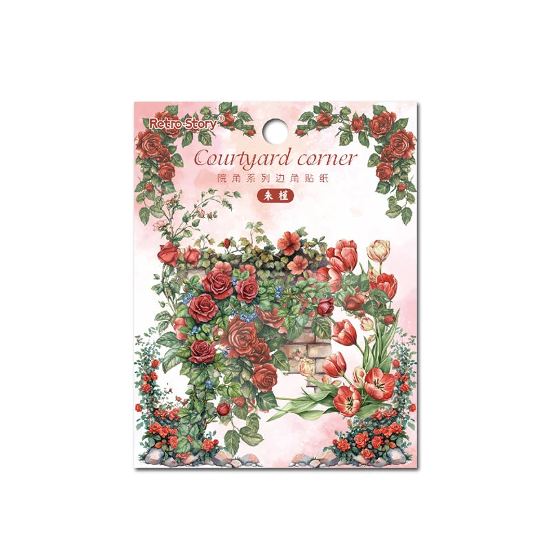 30pcs/bag Kawaii Stationery Stickers courtyard corner Junk journaling stickers DIY Planner Decorative Scrapbooking Supplies