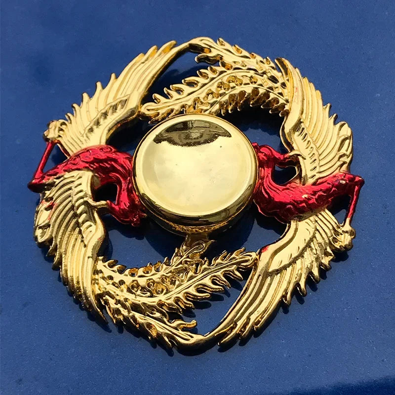 Premium Metal Ninja Fidget Spinner - Stress Relief Hand Toy for Adults