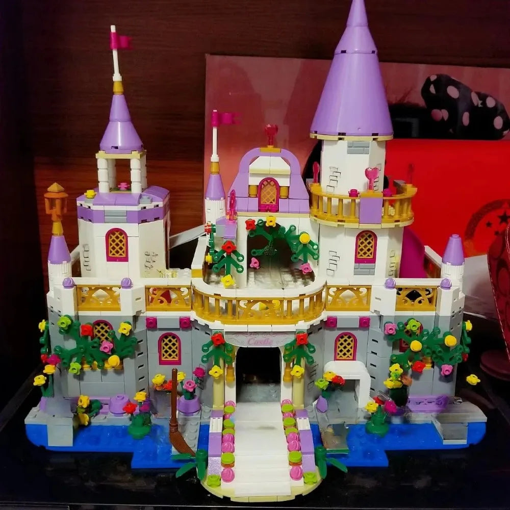 Girl's Dream Town Princess Ice Castle Building Blocks Assembly Constructor Model Kit Toys for Birthday Boys Girls Children