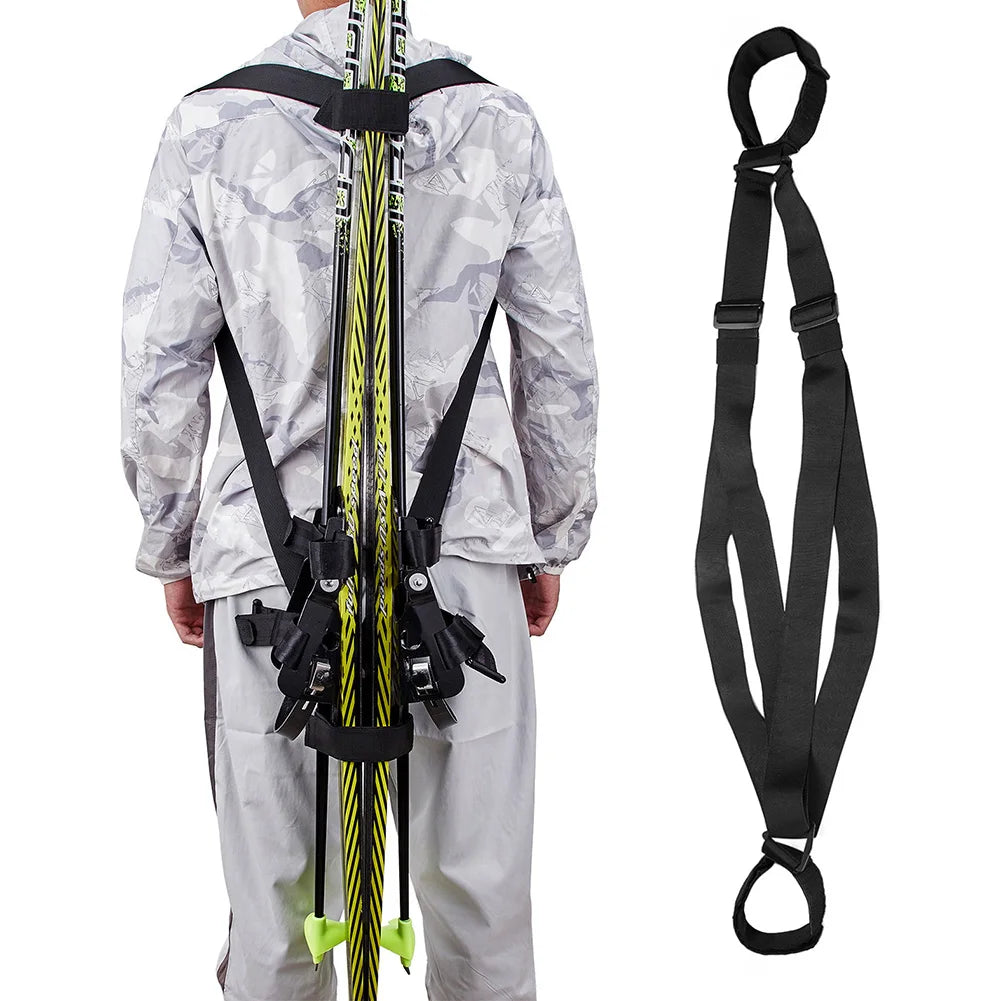 Snowboard Shoulder Carrier Backpack Strap Carry Belt Holder Ski Fixed Straps