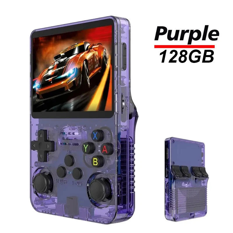 R36S Retro Handheld Gaming Console - 3.5" IPS Screen with 128GB Games