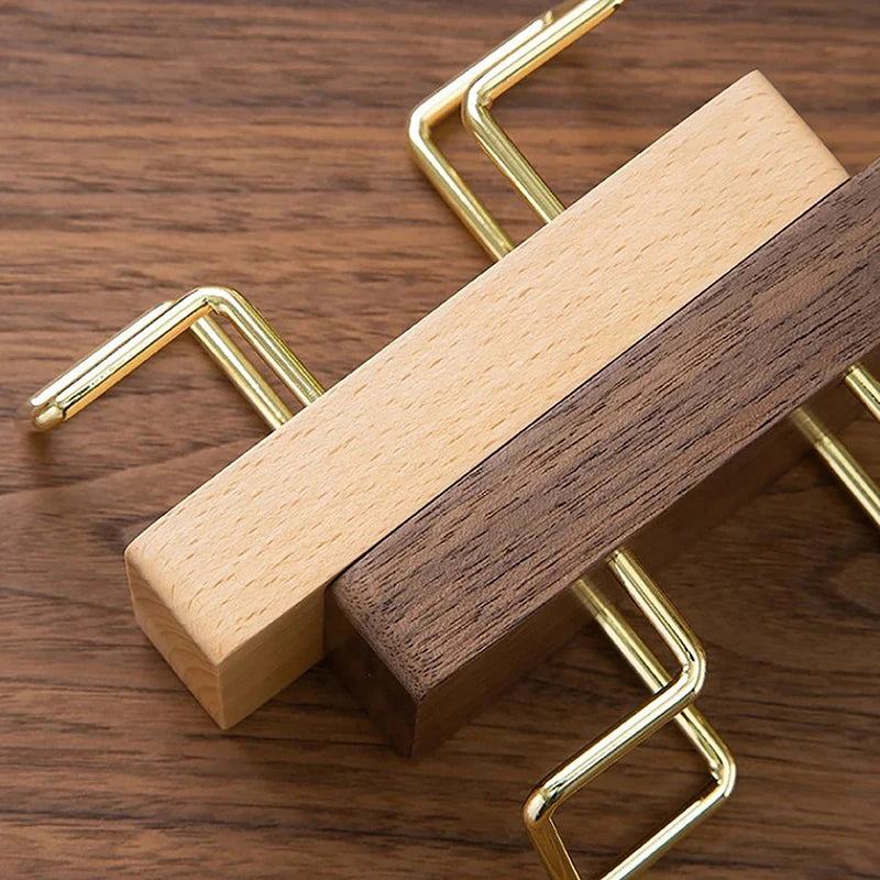 Tabletop Shelf Home Wooden Card Holder Storage Business Card Holder Organizer Office Desk Display Stand Memo Counter Accessories